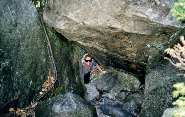 Karen Duquette in the rock